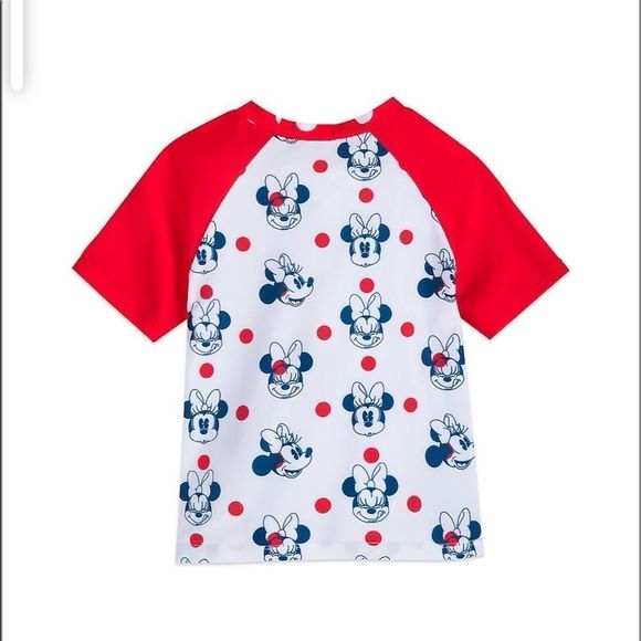 𝅺Girls Minnie mouse bikini with rash guard - Picture 4 of 7